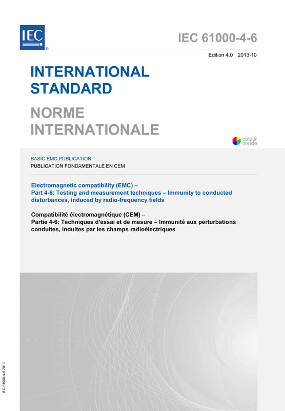 Cover IEC 61000-4-6:2013